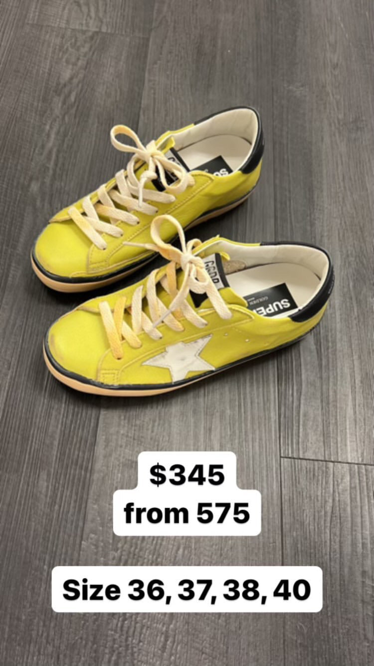 [SALE] Golden Goose Superstar Waxed Nappa Leather in Citronelle