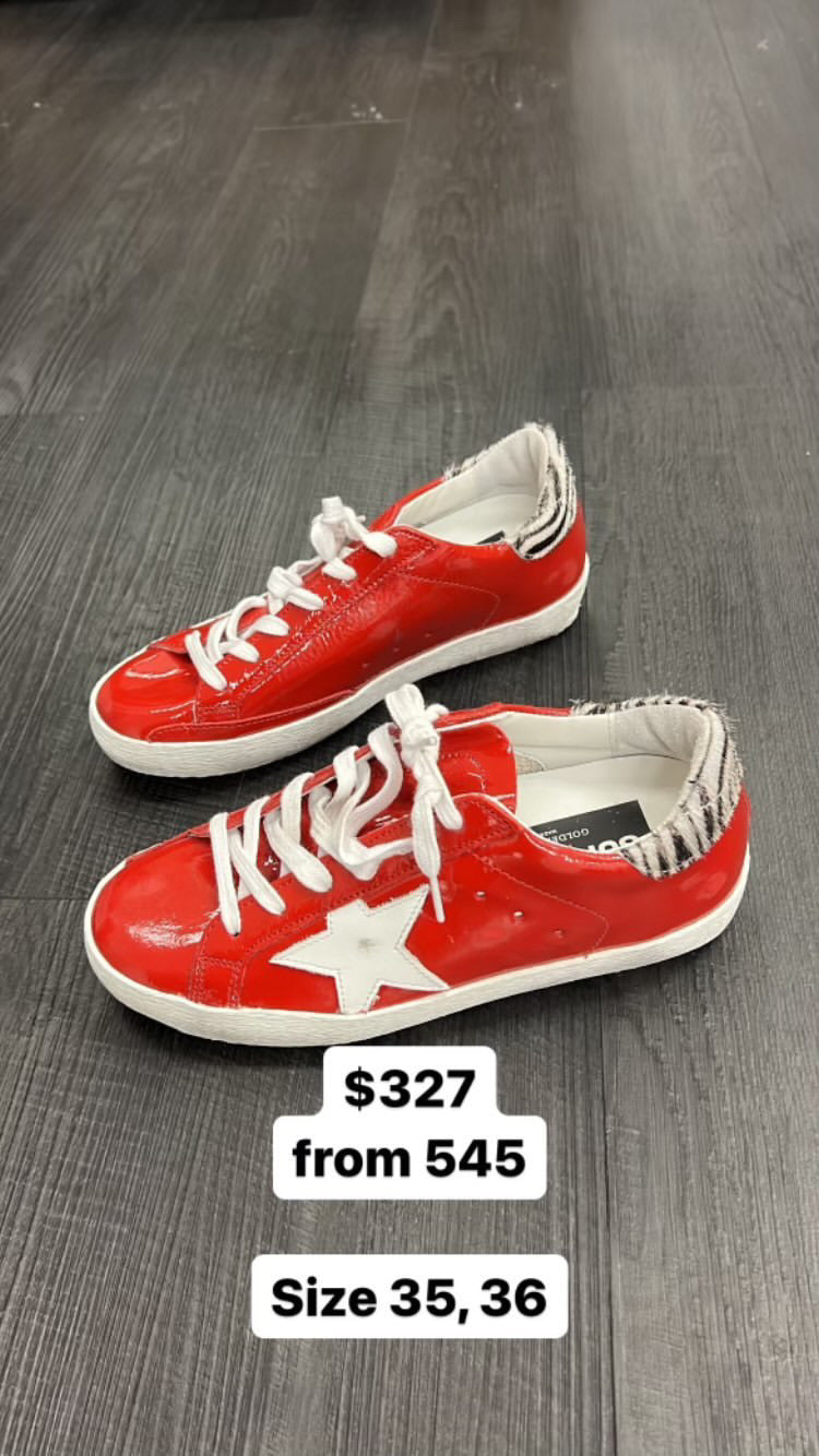 [SALE] Golden Goose Superstar in Patent Leather Red with Zebra