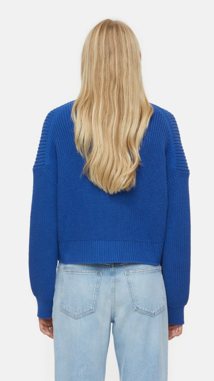 Troyer Cropped Cotton Sweater