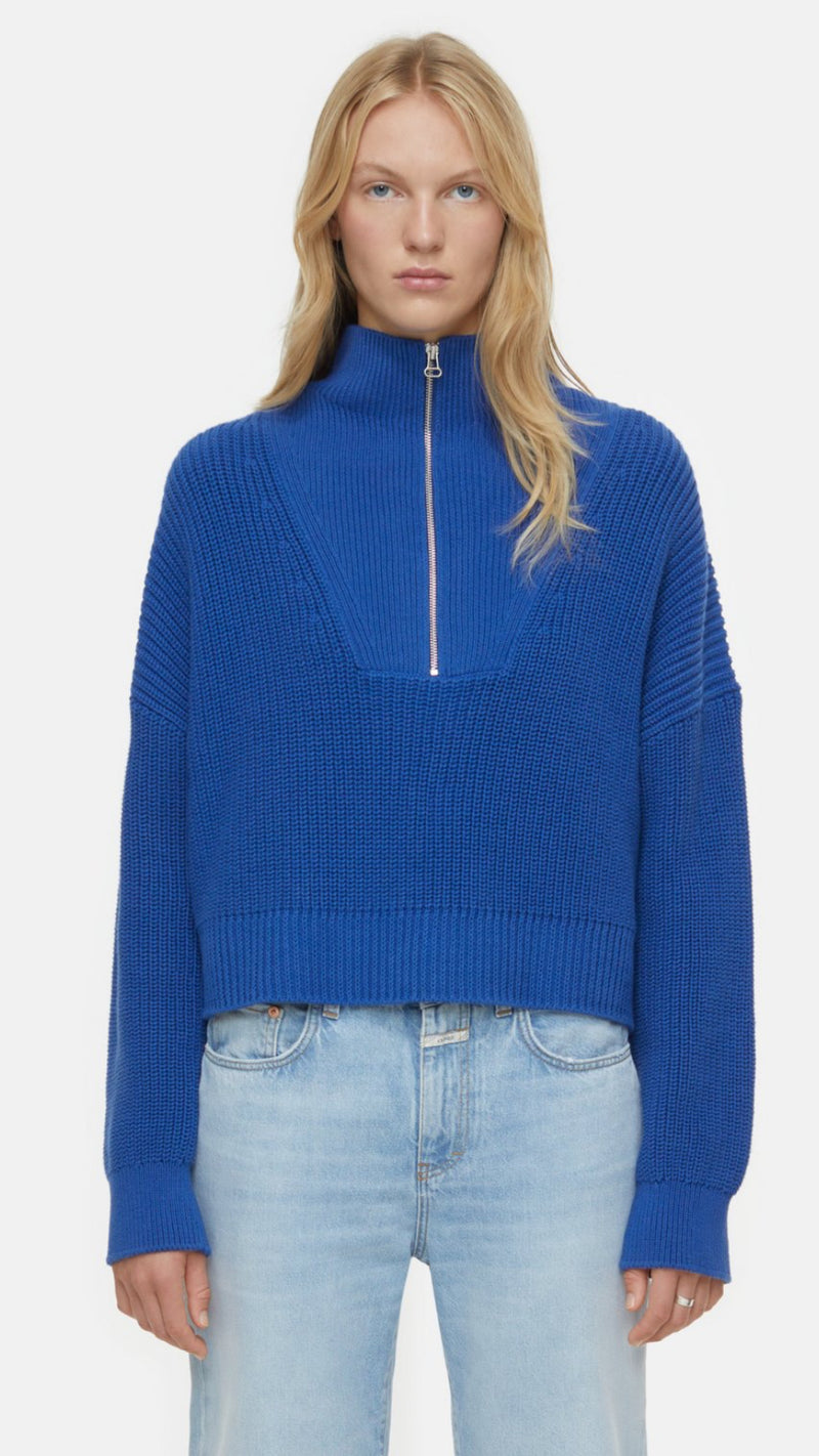Troyer Cropped Cotton Sweater